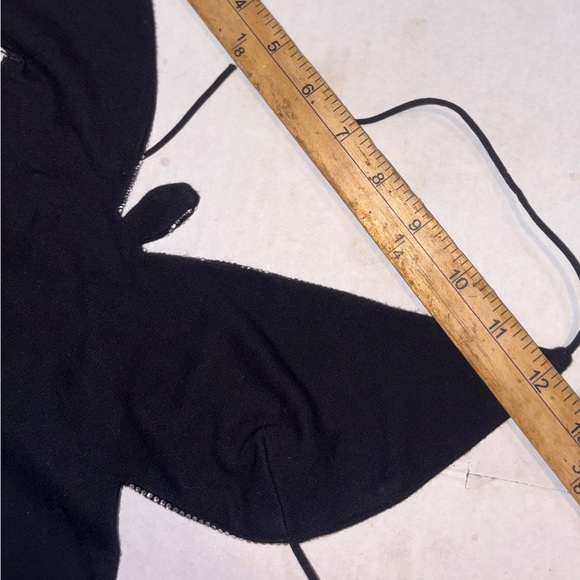 butterfly-shaped halter top features intricate black and silver detailing - Picture 6 of 13